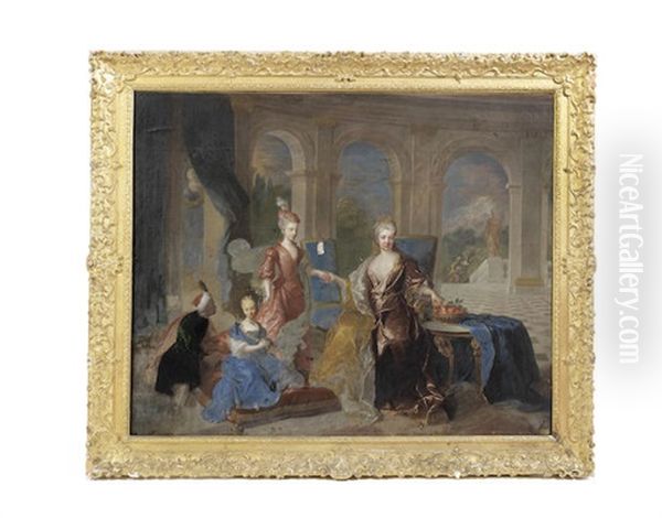 Portrait Of The Marquise De Franqueville And Her Children - view 1