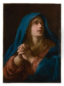 La Vierge En Priere by Jean Francois de Troy