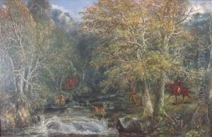 Hunting In The Woods by Edward Troye