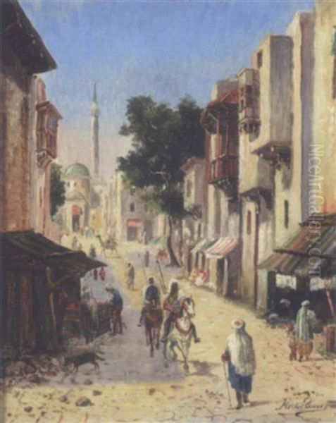 Cavaliers Dans Une Rue En Orient - view 1