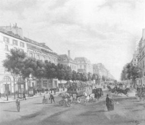 A Parisian Boulevard by Michel Troyen