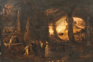 La Resurrection De Lazare by Rombout Van Troyen