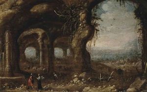Old Testament Scene by Rombout Van Troyen