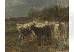 Le Troupeau De Moutons by Constant Troyon