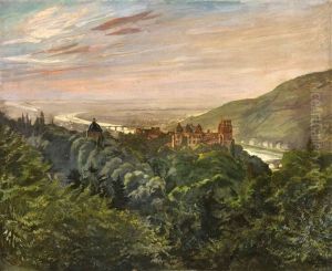 View Of Heidelberg Castle by Wilhelm Truebner