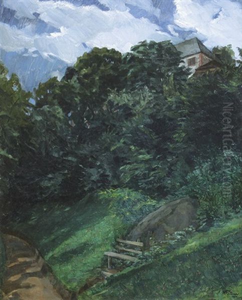 Schlosspark Lichtenberg (odenwald) Mit Bank - view 1