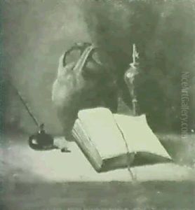Nature Morte Aux Livres Et Au Porte-plume by Jean Truchot