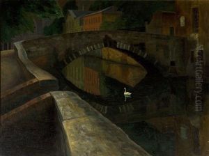 Kanal I Brygge, (pont De L'hydromel Fran Quai Vert) by Anders Trulson