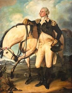 Standing Portrait Of George Washington With Horse by John Trumbull