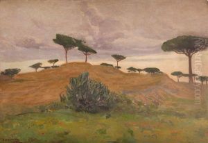 Landscape From Around Naples ("pines On The Dunes") by Ivan Trusz