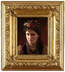 Tillskriven. Portratt by Konstantin Alexandrovich Trutovsky