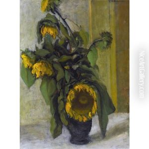 Stillleben Mit Sonnenblumen