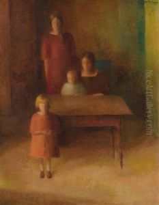 Familienbild by Johann Wilhelm Von Tscharner