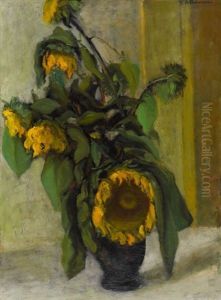 Stillleben Mit Sonnenblumen