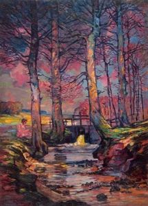 Lesende Frau Am Bach Lesende Frau Am Bach