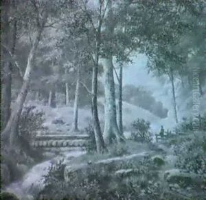 Waldlandschaft by Rudolf Tschudi