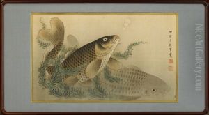 Carps by Settei Tsukioka