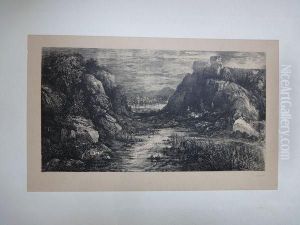 La Cite Lointaine. 1868. Report Lithographique De L'eau-forte. 183 X 100. V. G. 131.