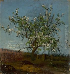 Bluhender Apfelbaum by Paul Wilhelm Tuebbecke
