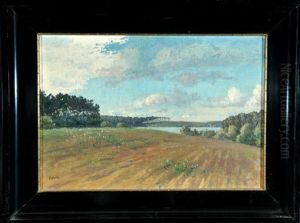 Sommerliche Landschaft Bei Weimar by Paul Wilhelm Tuebbecke