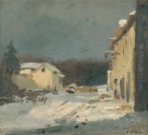 Scheunen Am Poseckschen Garten In Weimar by Paul Wilhelm Tuebbecke