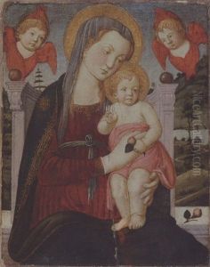 The Madonna And Child Enthroned by Biagio D'Antonio
