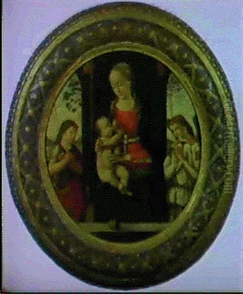 Madonna Col Bambino, S.giovannino E Un Angelo - view 1