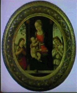 Madonna Col Bambino, S.giovannino E Un Angelo by Biagio D'Antonio