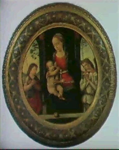 Madonna Col Bambino, S. Giovannino E Un Angelo - view 1