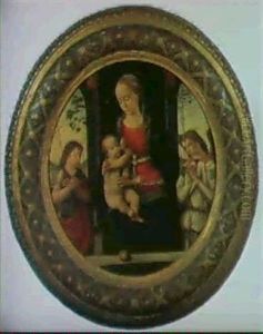 Madonna Col Bambino, S. Giovannino E Un Angelo by Biagio D'Antonio
