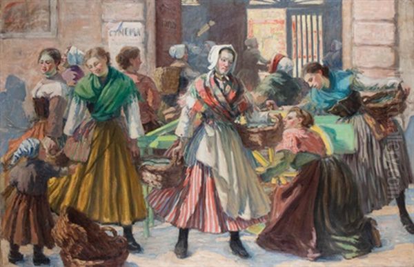 Market At Etaples - view 1