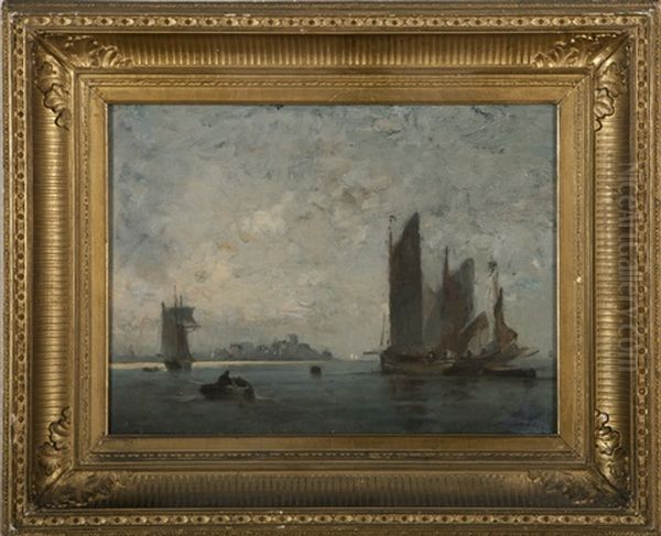 Sailboats In A Harbor - view 1