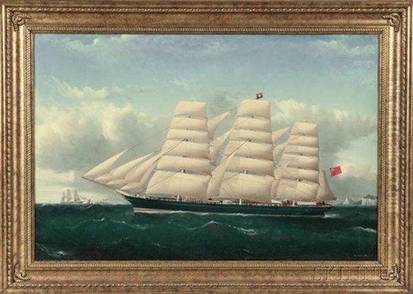 Portrait Of A Three-masted Vessel - view 1