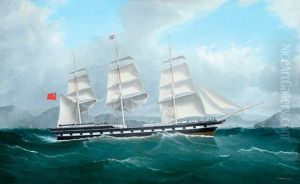 The British Clipper Ship "sobaron" Off Dover The British Clipper Ship "sobaron" Off Dover
