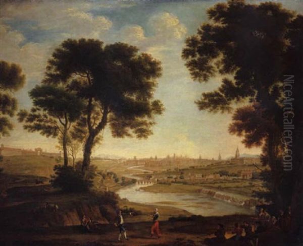 A View Of The City Of Dublin From Chapelizod - view 1