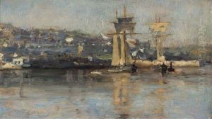 Still Waters, Falmouth Harbour by Henry Scott Tuke