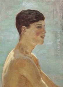 Profile Of Donald Rolph by Henry Scott Tuke