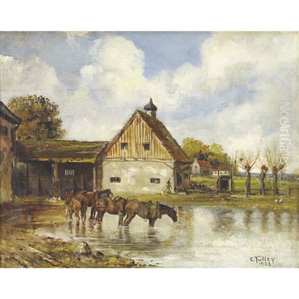 Houses And Barns With Horses - view 1