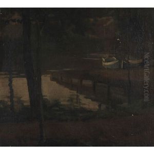 Evening At The Dock by Sydney Strickland Tully