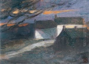 Houses On The Hill by Sydney Strickland Tully