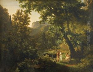 Daphnis Et Chloe Demandant A Un Vieux Chevrier Ce Que C"est Que L"amour by Lancelot Theodore Turpin De Crisse