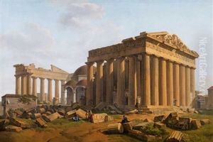 Die Akropolis In Athen by Lancelot Theodore Turpin De Crisse
