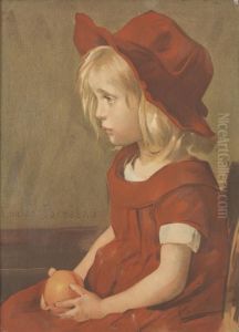 Portrait De Fillette by Marie Louise Catherine Breslau