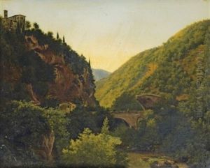 Pont Et Aqueduc En Ruine A San Cosimato