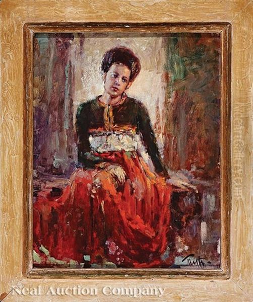 Woman In Red - view 1