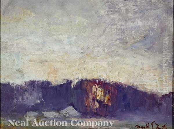 Sunset Over The Landscape; Sunrise Over The Landscape (2 Works) - view 1