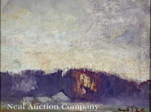 Sunset Over The Landscape; Sunrise Over The Landscape (2 Works) Sunset Over The Landscape; Sunrise Over The Landscape (2 Works)