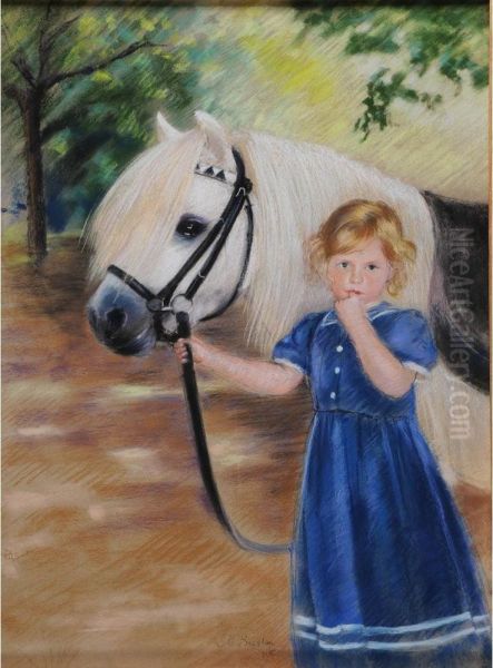 Jeune Fille Au Cheval Blanc - view 1