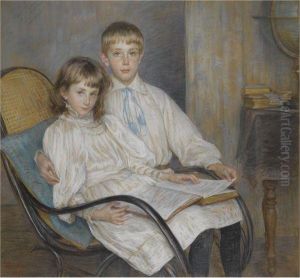 Enfants Assis by Marie Louise Catherine Breslau