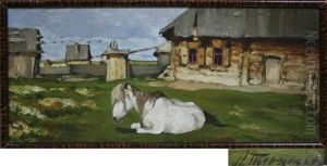 Horse by Leonard (Leonid) Viktorovich Turzhansky